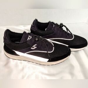 Life's Journey Men's LJ Runner Shoes Sneakers In Black Size 9 Reflective EUC